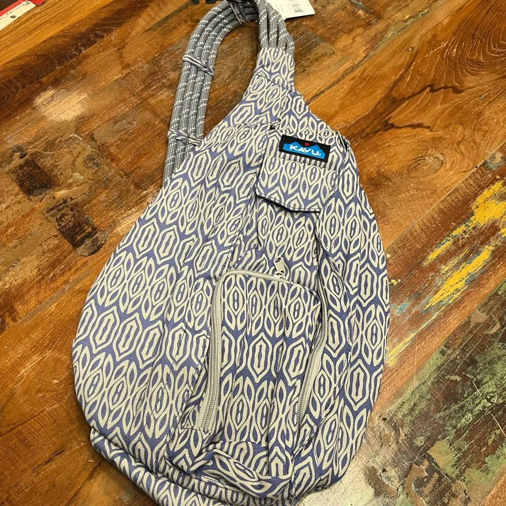NWT KAVU Rope Bag-Blue Inlay
